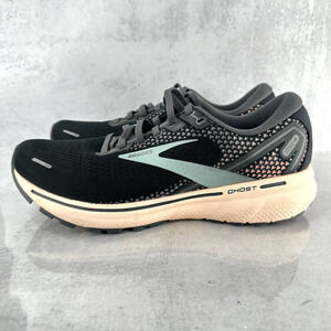 Brooks Ghost 14 Womens 9.5 Running Shoes Black Sneakers Athletic